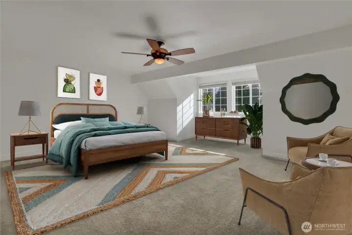 Large 2nd floor primary