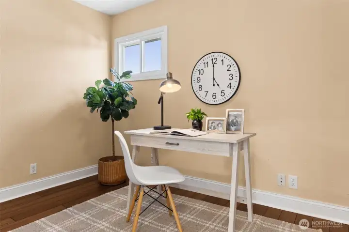 Bedroom on Main Floor Staged as Office