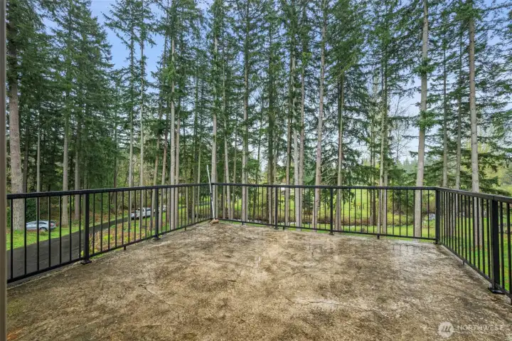 This Large Deck Off of the Primary Bedroom.  You get a tremendous view of your Property.