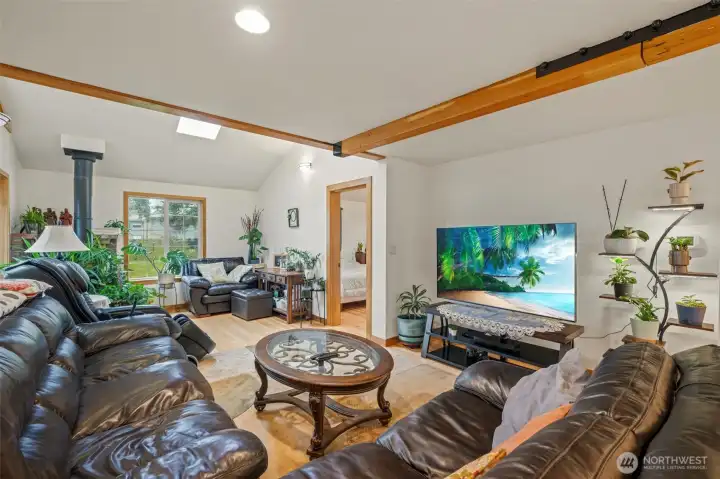 Nice Sized Living Room, The Primary Bedroom is Through the Open Door.