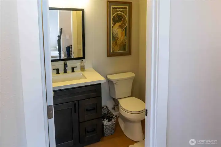 Main level half bath