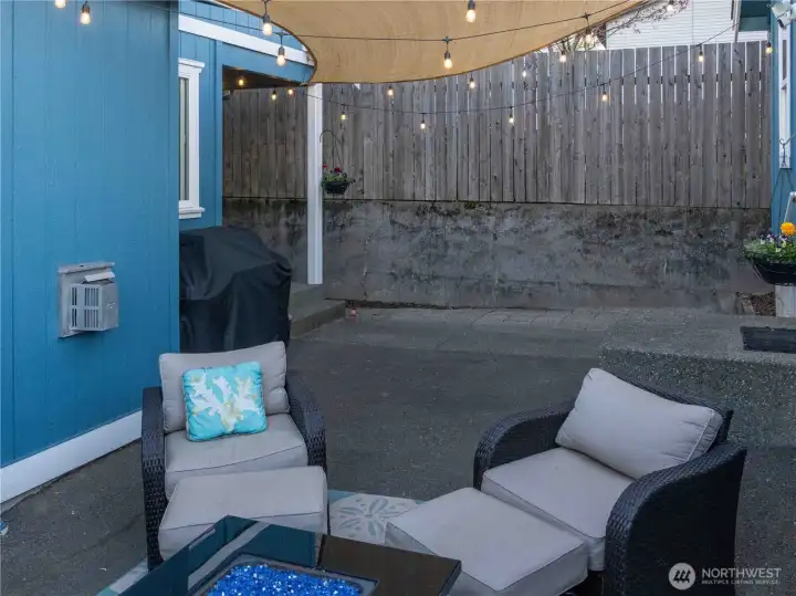 fully fenced backyard perfect for entertaining