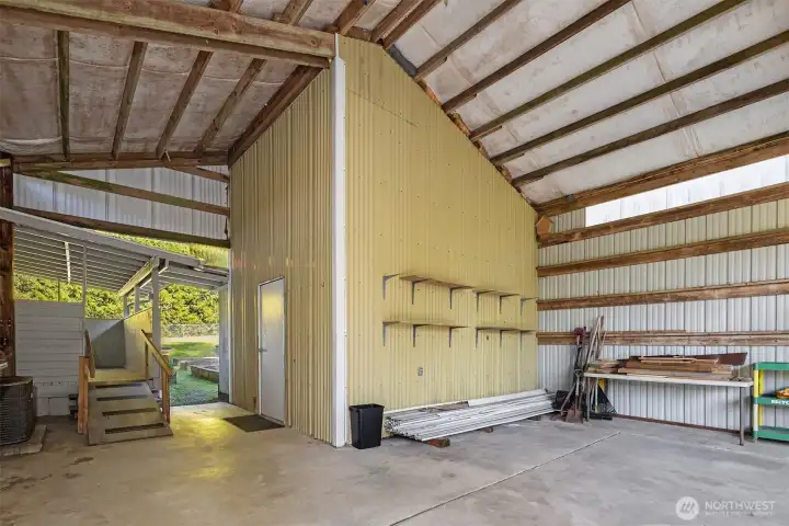 Awesome 36x24 Wide Metal Outbuilding, carport, and machine shop