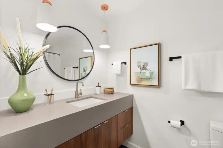 Shared hallway bath is fully updated!