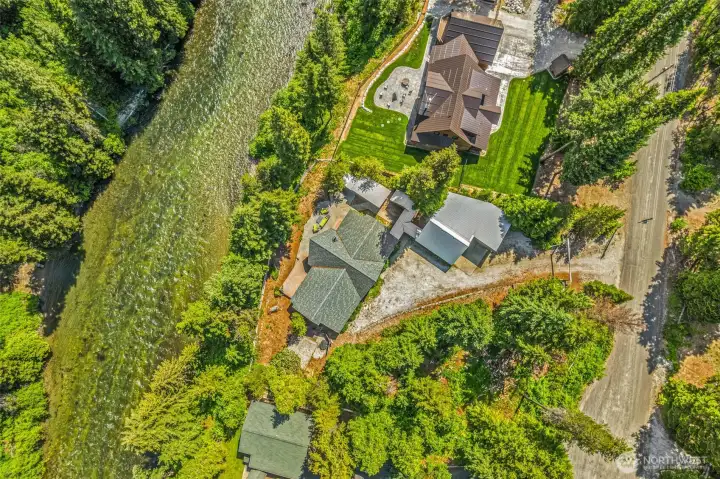 Aerial View of Home and Grounds