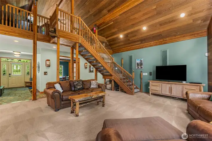 Open Staircase and Great Room