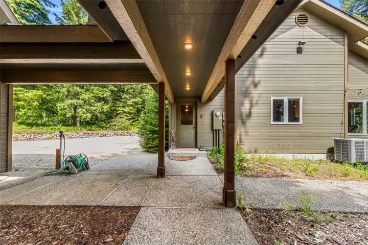 Covered Walk-Way to Outbuildings