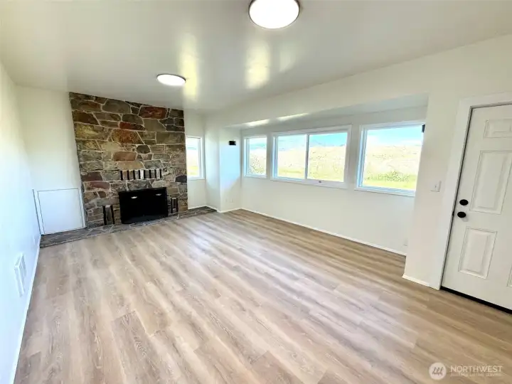Basement family room. Basement family room.