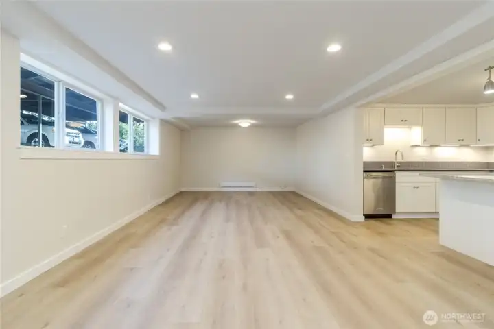 Great room, flooded with natural light!