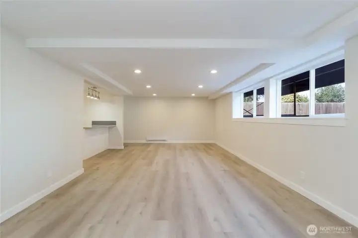 The partial subterranean location of this unit keeps it cool in the summer and cozy in the winter.