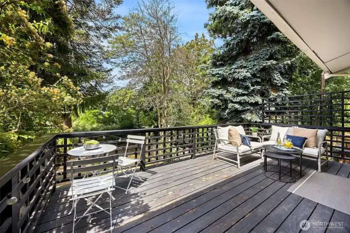 Deck off kitchen & bedroom