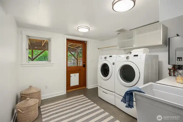 Oversized utility room