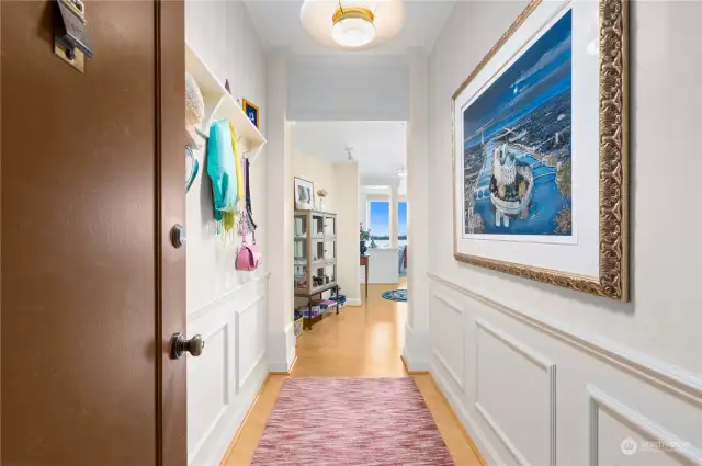 Spacious entryway.