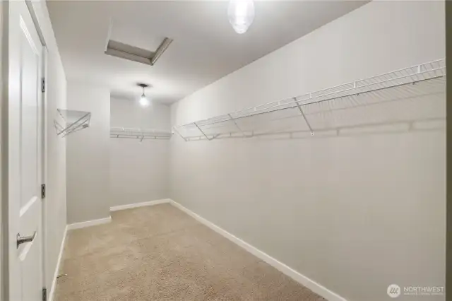 Massive Primary closet