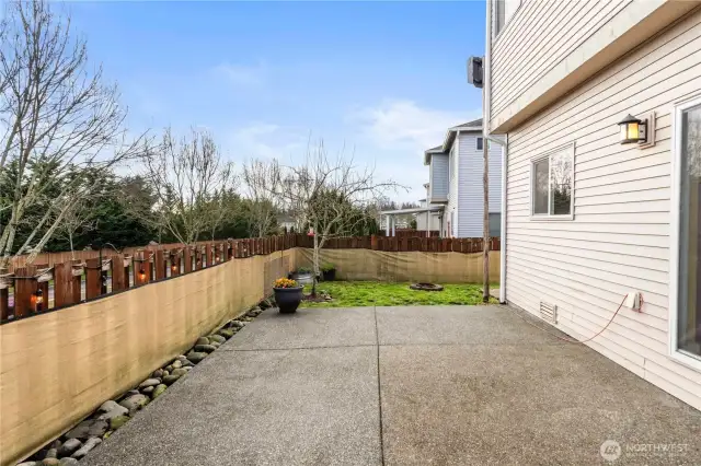 Backyard patio