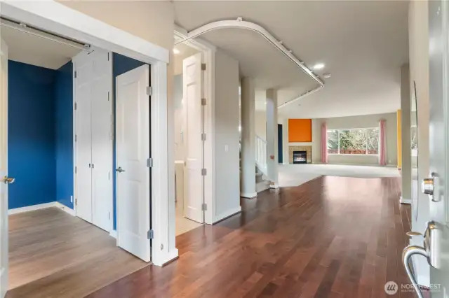 From entrance to office/den and guest bath
