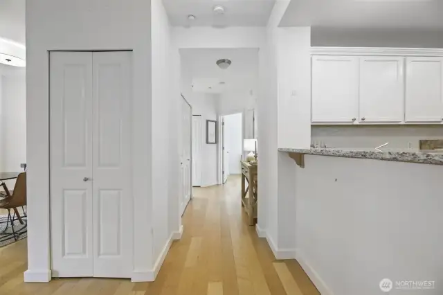 Beyond the kitchen is the laundry room, 2nd full bathroom and two more bedrooms.