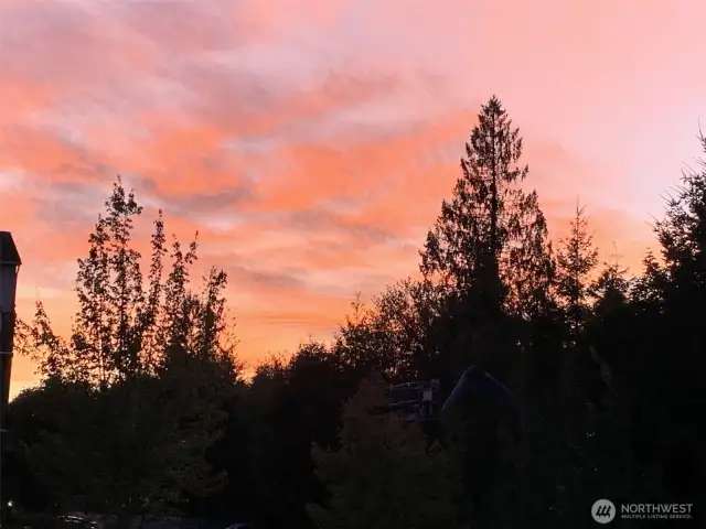 Sunsets from this home are beautiful!
