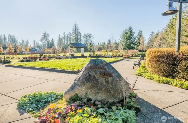 Large park across the street