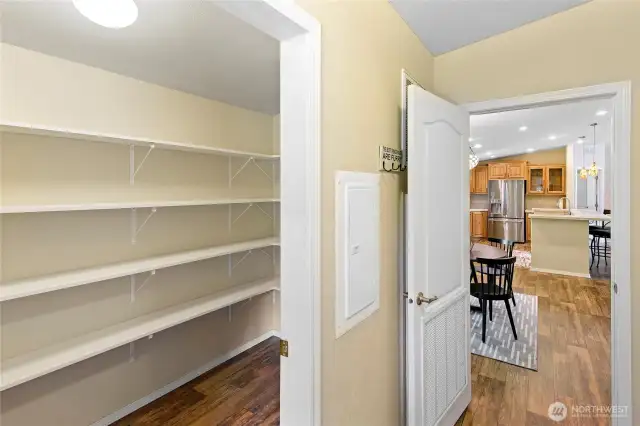 Even more storage with this pantry.