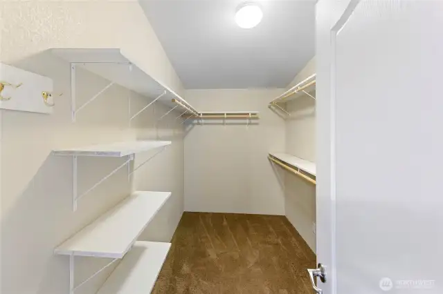 Primary closet.