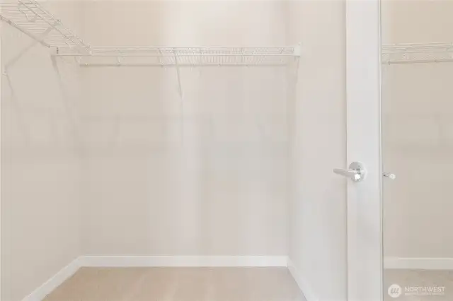 Primary walk-in closet