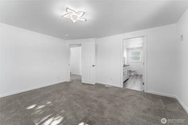 Convenient and elegant—main-floor primary suite with private bath and plenty of space