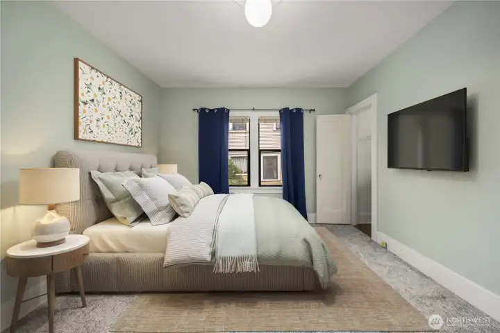 View 2 of 2nd main floor bedroom in the north west corner of the home