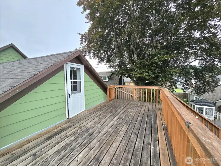 Private deck off primary