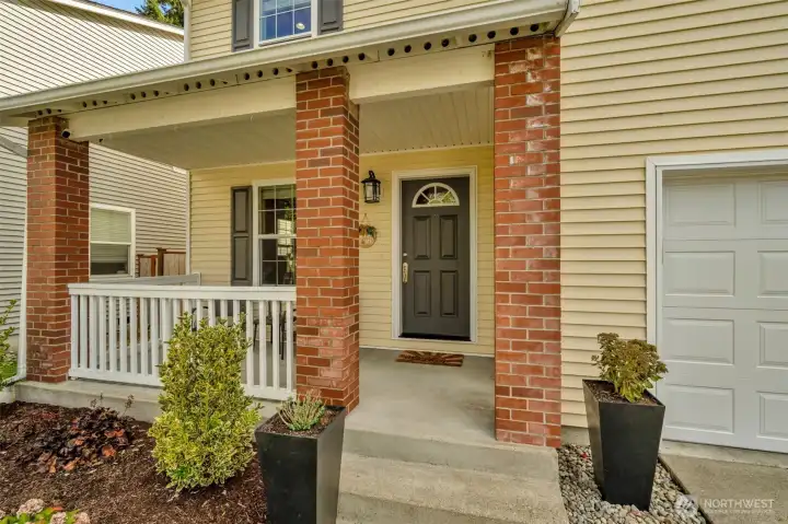 Terrific brick columns and cozy front porch!