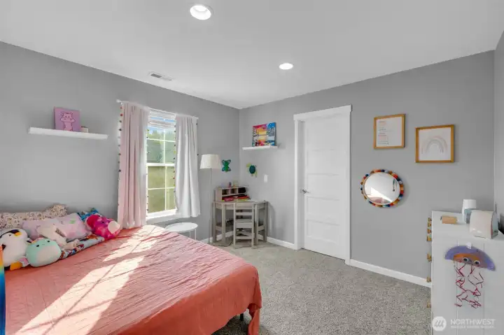 1st bedroom with great walk in closet.
