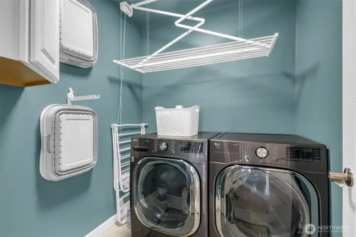 Upper floor laundry room.