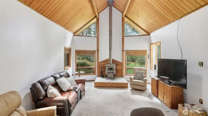 Wood wrapped windows throughout.
