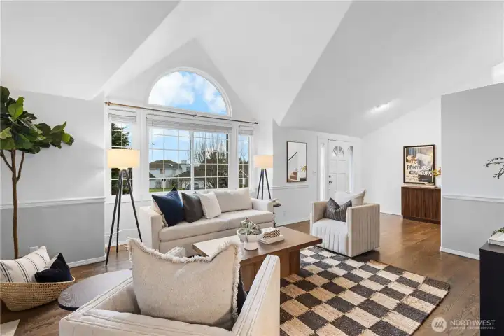 A beautiful and spacious room to gather and entertain.