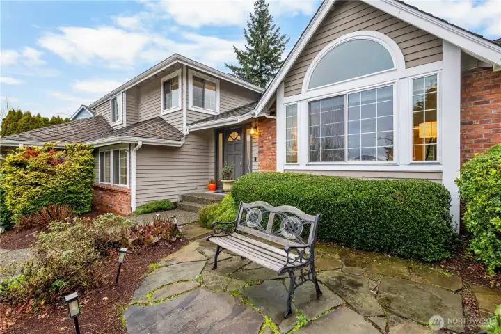 A sweet entry and friendly home.