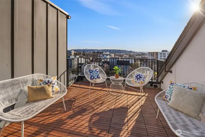 Beautiful rooftop views