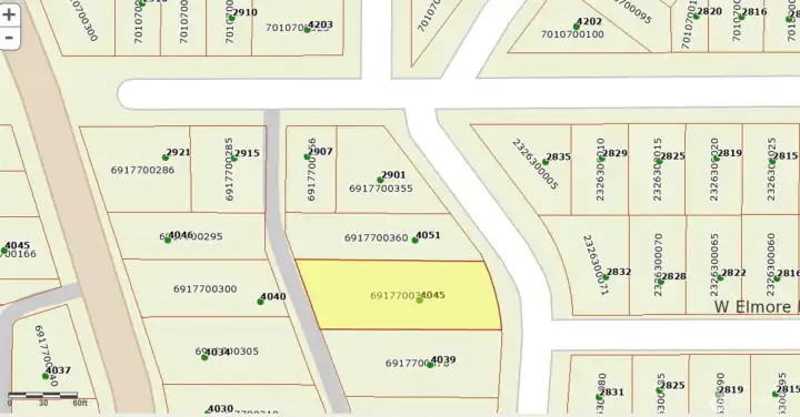 Lot can be accessed both from street and alley