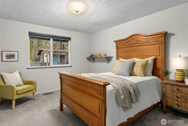 Generous guest bedroom