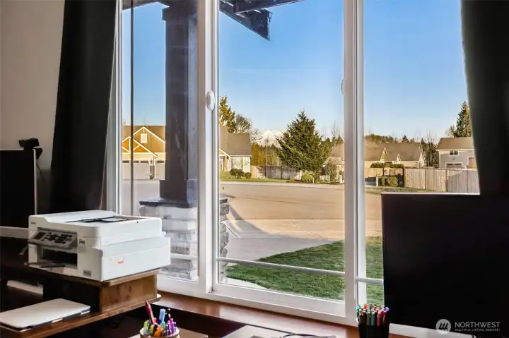 View of Mt. Rainier from Office