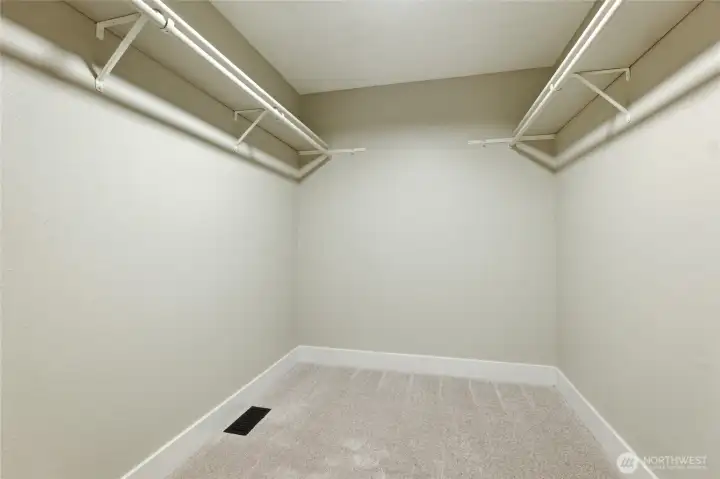 Oversized walk in closet