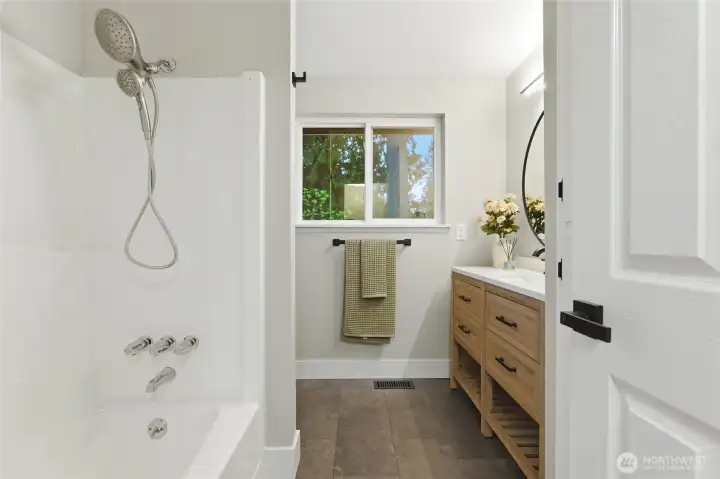 Shared bathroom upstairs