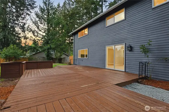 Oversized finished deck