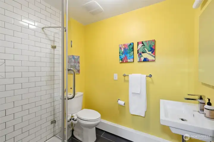 Updated .75 bath on the same floor. Updated .75 bath on the same floor.