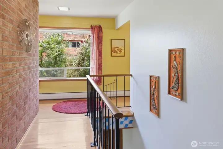 Main floor hallway. Main floor hallway.