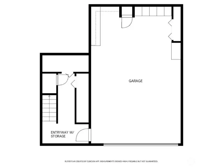Garage level layout. Garage level layout.