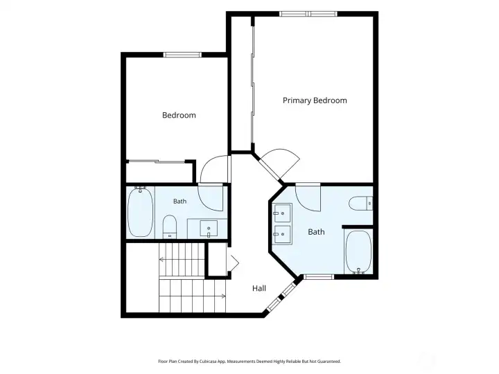 Upper level floor plan