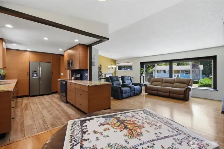 Notice the large picture windows for lots of natural light.