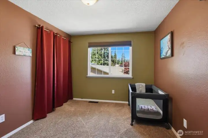 This is the third bedroom on the upper level.