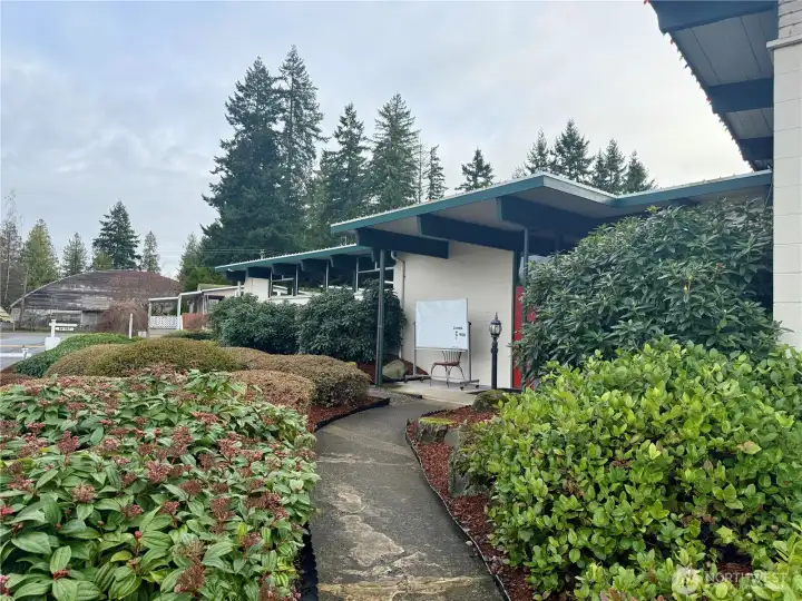 Club house entrance