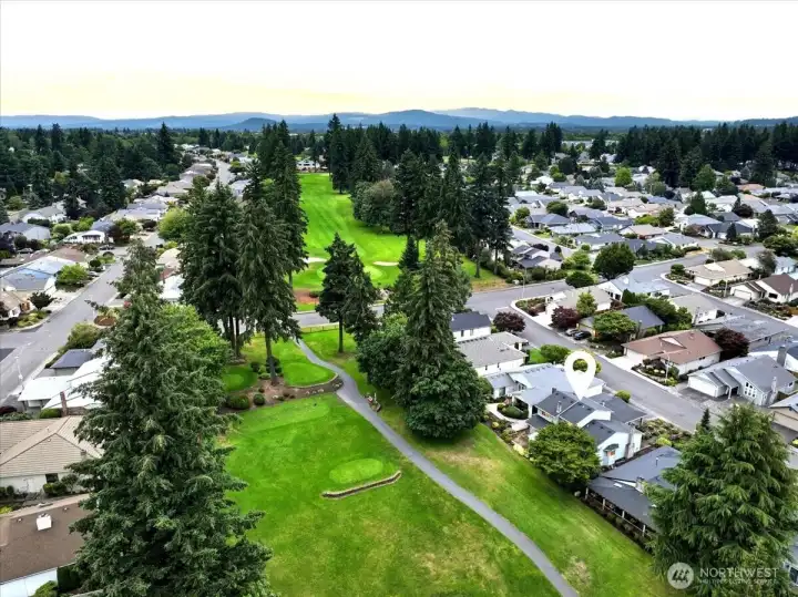 aerial, home on golf course, fairway village aerial, home on golf course, fairway village